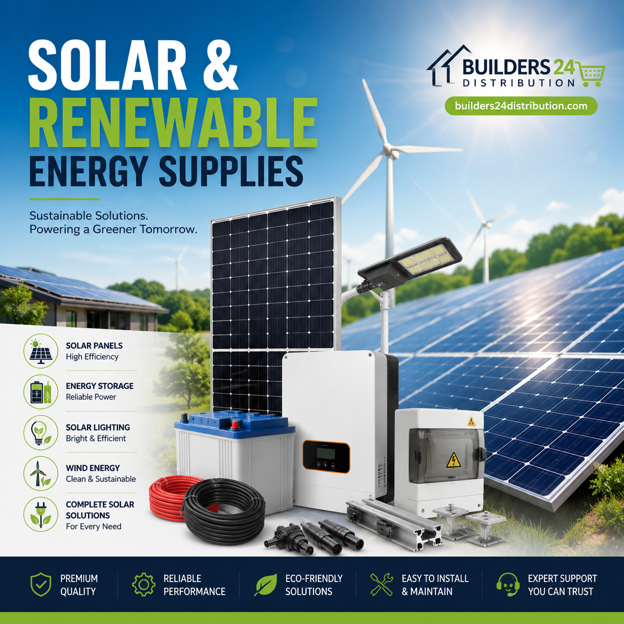 Builders24 Distribution supplies solar and renewable energy products across 17 African markets